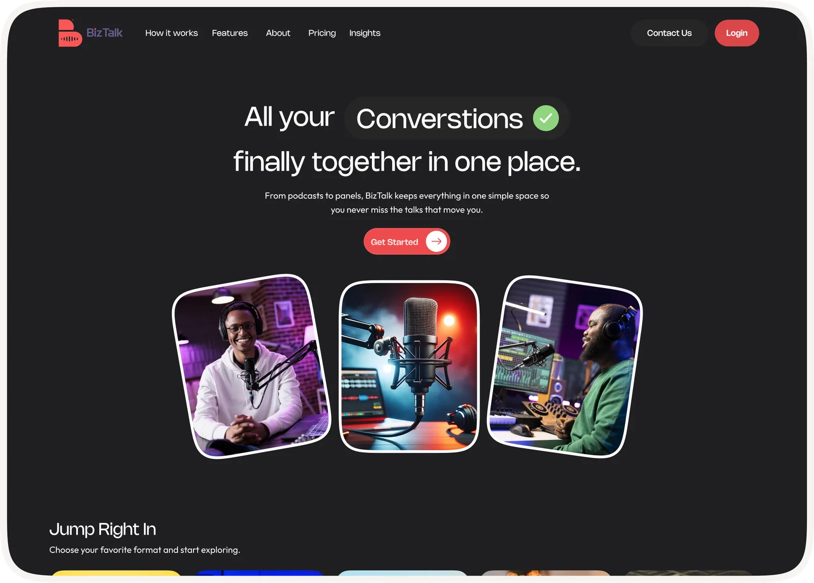 Homepage screenshot