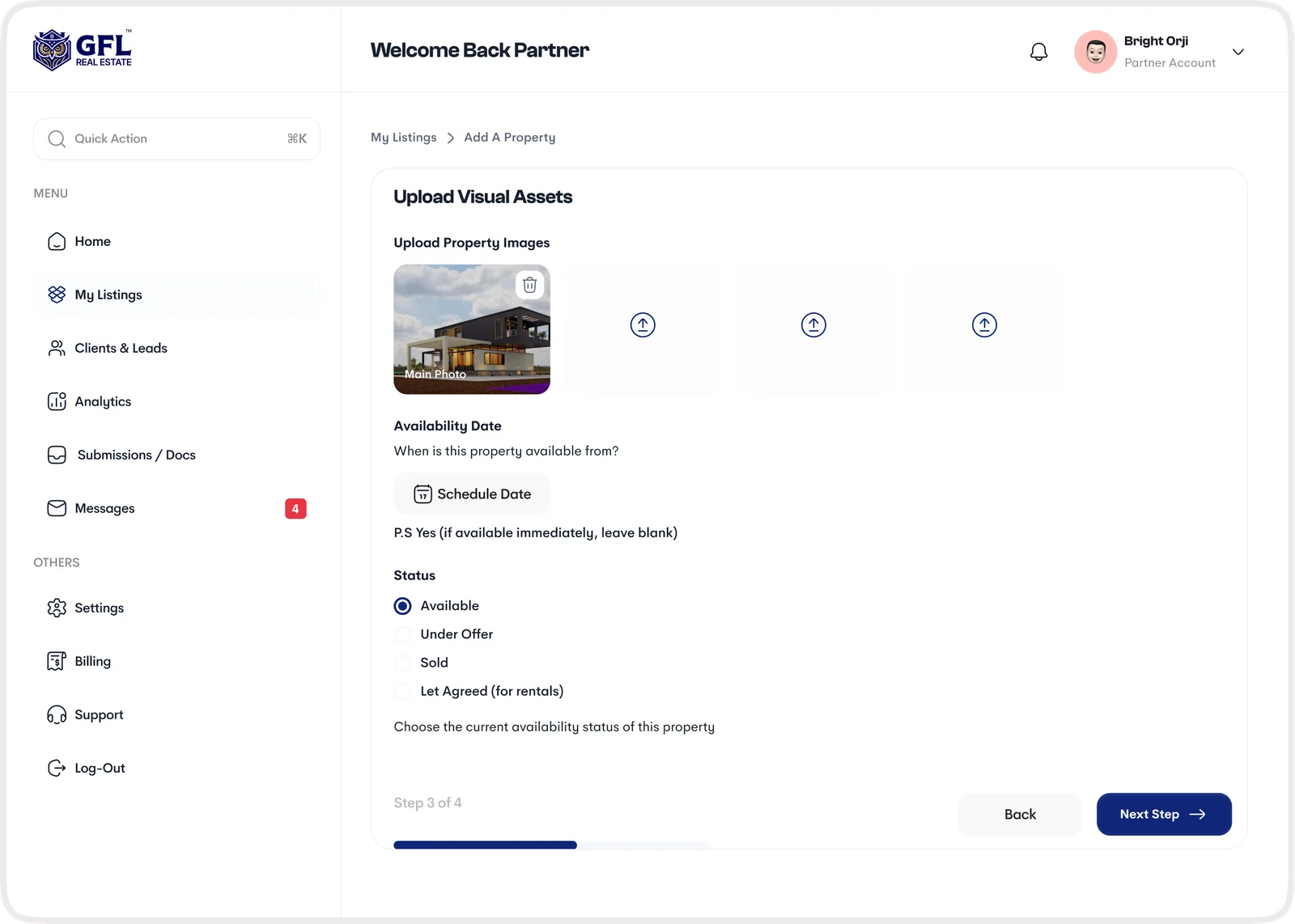 Onboarding step