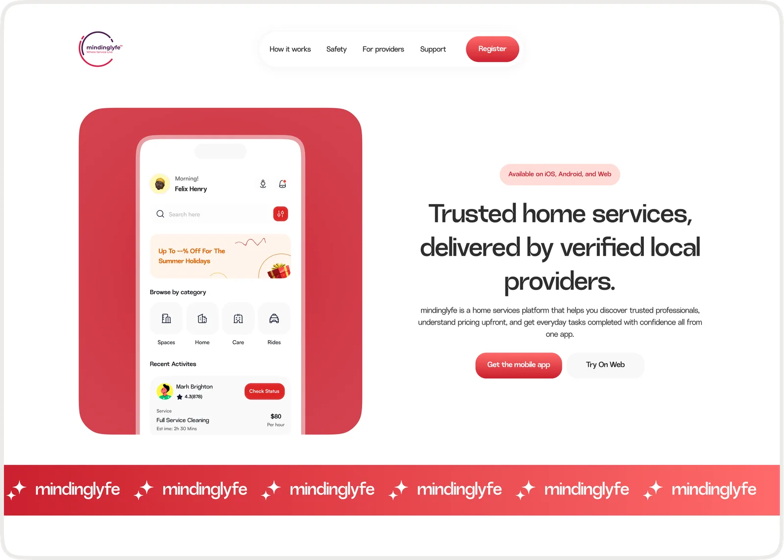Landing page